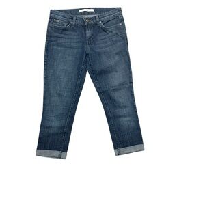 Joe's Jeans Tibbie Rolled Crop Wild Collection Stretch Denim Jeans 26
